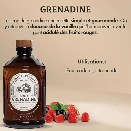 Grenadine - Sirop brut BIO 40cl-