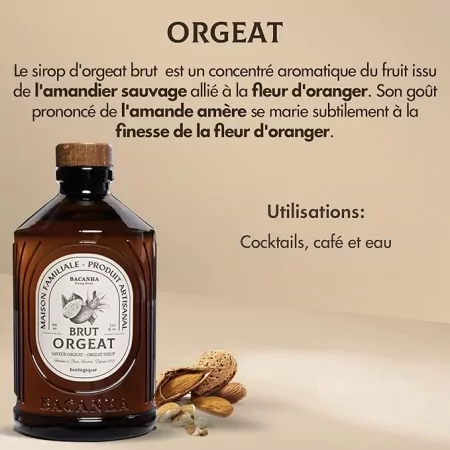 Orgeat - Sirop brut BIO 40cl-