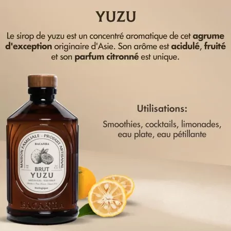 Yuzu - Sirop brut BIO 40cl-