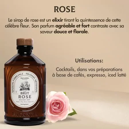 Rose - Sirop brut BIO 40cl-