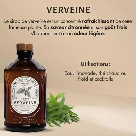 Verveine - Sirop brut BIO 40cl-