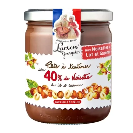 Pâte à tartiner 40% noisettes 400g-