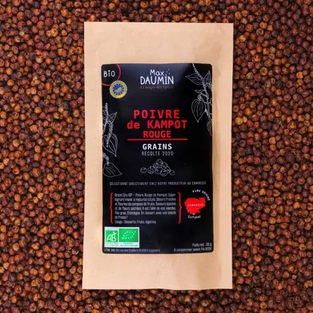 Poivre rouge Kampot BIO IGP-