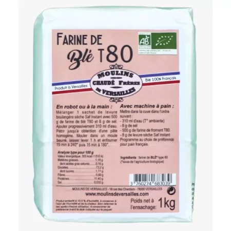 Farine T80 BIO 1kg-