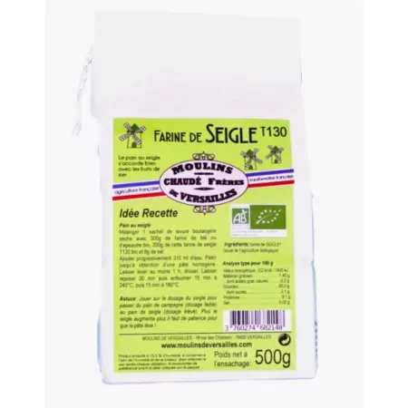 Farine de seigle T130 BIO 500g-