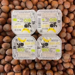 Yaourt brassé BIO banane mixée 4x100g
